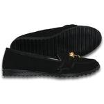 Zapatos Para Mujer Con Moño Estilo 0605So5 Marca Sofy Acabado Buck Color Negro
