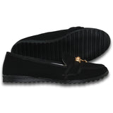 Zapatos Para Mujer Con Moño Estilo 0605So5 Marca Sofy Acabado Buck Color Negro