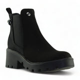 Botas De Gamuza Para Mujer Estilo 0996Es5 Marca Estonia Acabado Gamuza Color Negro