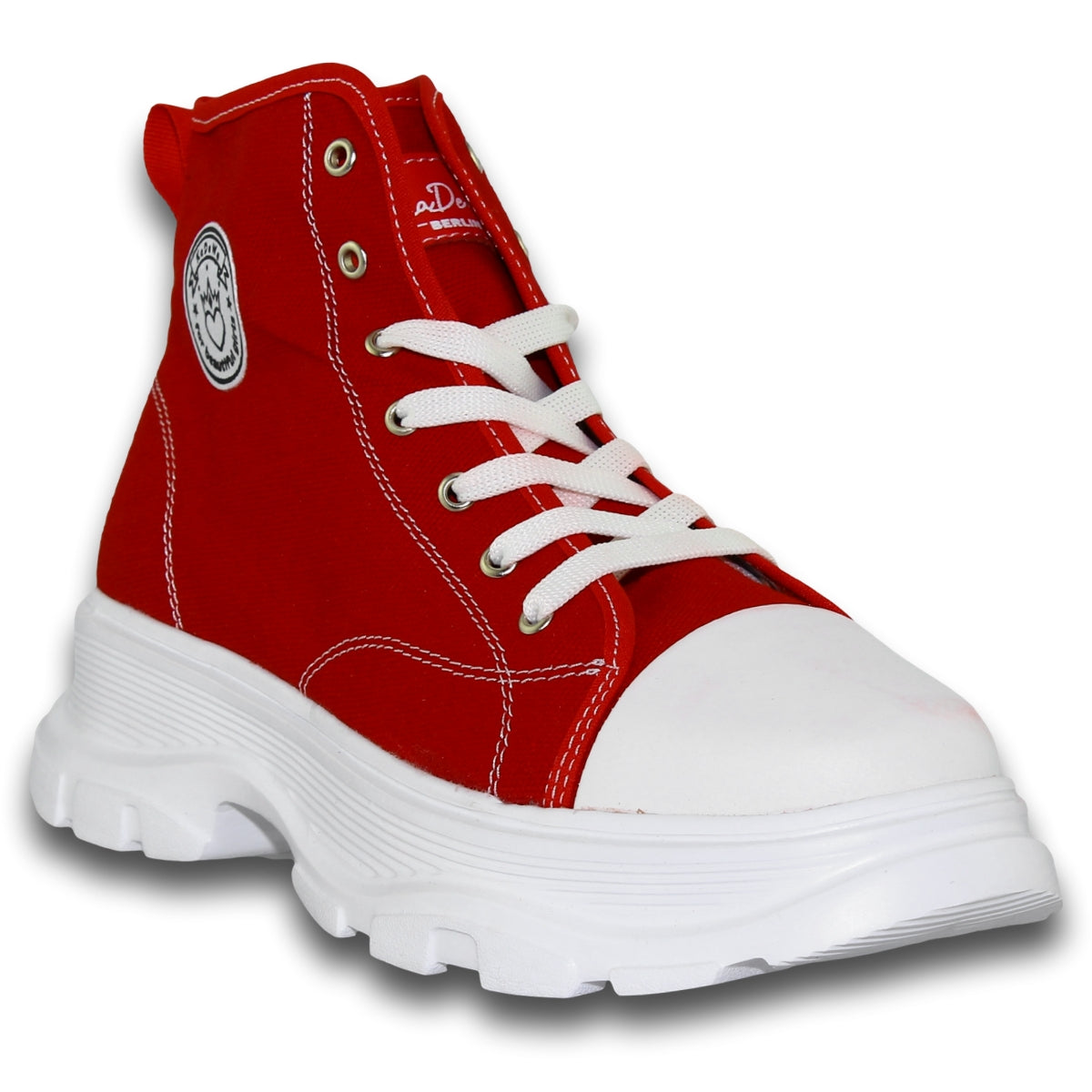 Tenis Para Mujer Tipo Bota De Moda Estilo 1010Ka5 Marca Kadewe Acabado