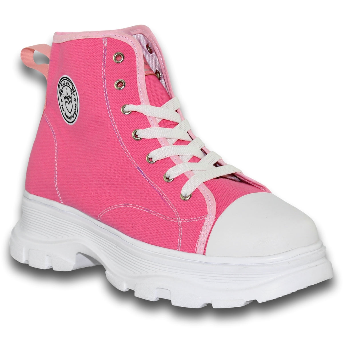 Tenis Para Mujer De Moda Tipo Bota Estilo 1010Ka5 Marca Kadewe Acabado