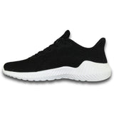 Tenis Para Hombre  De Moda Estilo 1029Ch7 Marca Charly Acabado Textil Color Negro Blanco