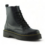 Botas Tipo Rockeras Para Mujer Estilo 1100Ne5 Marca New Woman Acabado Nairobi Color Negro