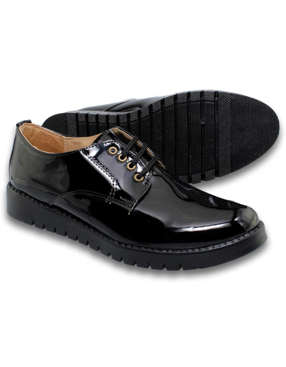 Zapatos Para Mujer Estilo 0001Ki5 Marca Kika Acabado Charol Color Negr