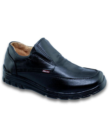Zapatos Escolares para niño por mayoreo Piel Color negro MOD. 0134Hu21