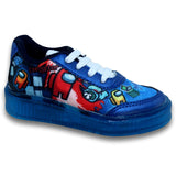 Tenis Para Niño De Among-Us Con Luz Estilo 0801Be17 Marca Better Acabado Textil Color Azul Rey Marino