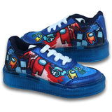 Tenis Para Niño De Among-Us Con Luz Estilo 0801Be17 Marca Better Acabado Textil Color Azul Rey Marino