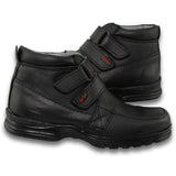 Zapatos Con Cierre Velcro Doble Para Niño Estilo 0950To21 Marca Toy Box Acabado Piel Color Negro