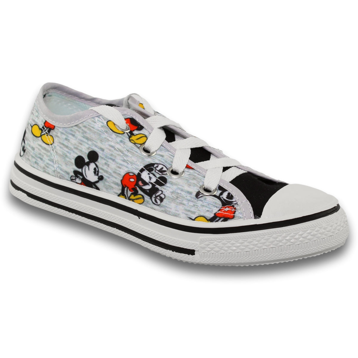 Tenis Para Nina Acadado Textil Con Animaciones De Mickey Estilo 3700Al14 Marca Alcansame Acabado Textil Color Mickey Negro