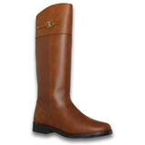 Botas Para Mujer Largas Con Tacon Bajito Estilo 5079Tr5 Marca Tropicana Acabado Simipiel Color Coñac