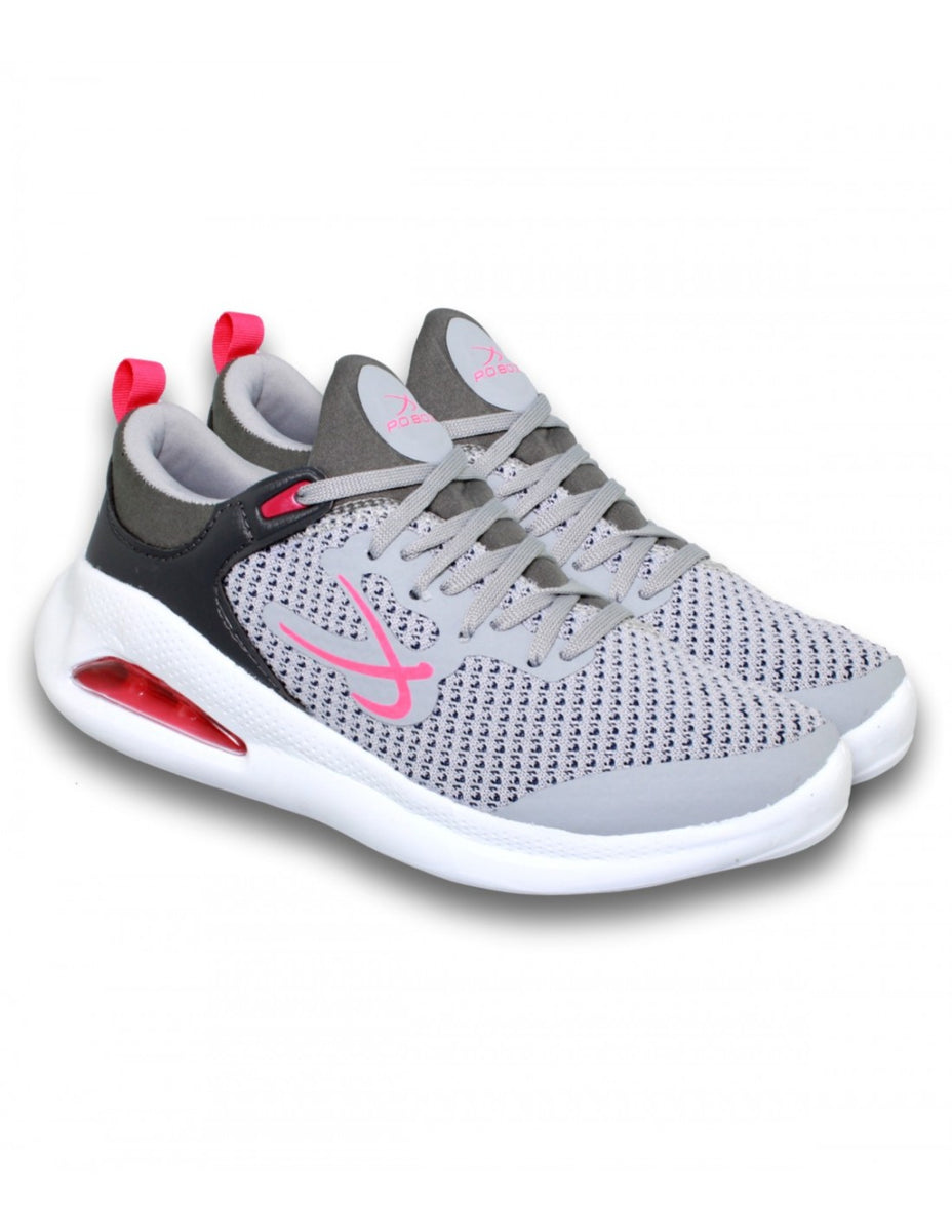 Tenis Con Valvula Para Mujer Estilo 0314Po5 Marca Po Box Acabado Malla