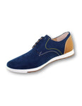 Zapatos Casuales Para Hombre Marca Albertts Acabado Durazno Piello Color Azul Miel S. Flint Estilo 0489Al7