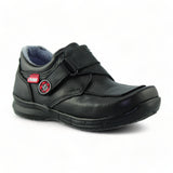 Zapatos Tipo Bota Escolares De Niño Estilo 0041Pe17 Marca Perikin Acabado Piel Color Negro