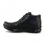 Zapatos Tipo Choclo Escolares De Niño Estilo 0048Pe17 Marca Perikin Acabado Piel Color Negro