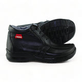 Zapatos Escolares Con Velcro De Niño Estilo 0070Pe21 Marca Perikin Acabado Piel Color Negro
