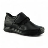 Zapatos Escolares De Piel Economicos Para Niño Estilo 0104Gu17 Marca Guasequi Acabado Piel Color Negro