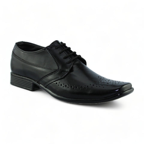 Zapatos De Vestir Para Hombre Estilo 0377Df7 Marca D Francesco.Z Acabado Simipiel Color Negro