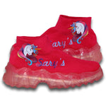 Tenis Para Niña De Unicornio Estilo 0420Sa21 Marca Sary´S Acabado Textil Color Fiusha Rosa