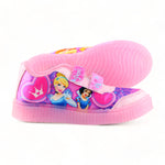 Tenis De Princesas Disney Para Niña Estilo 0843Li21 Marca Little Kings Acabado Textil Color Rosa Pastel