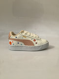 0456PU17 TENIS CASUALES PARA NIÑA COLOR BLANCO MAQUILLAJE