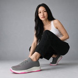 1001ZT5 ZTEAM TENIS CÓMODOS PARA MUJER COLOR GRIS ROSA
