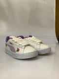 0456PU21 TENIS CASUALES PARA NIÑA COLOR BLANCO LILA PATROL
