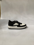 1100NI21 TENIS CASUALES PARA NIÑO COLOR NEGRO NEGRO BLANCO