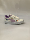 0456PU21 TENIS CASUALES PARA NIÑA COLOR BLANCO LILA PATROL
