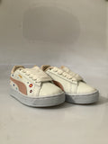 0456PU17 TENIS CASUALES PARA NIÑA COLOR BLANCO MAQUILLAJE