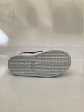 0456PU21 TENIS CASUALES PARA NIÑA COLOR BLANCO MORADO FLORES