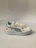 0456PU17 TENIS CASUALES PARA NIÑA COLOR BLANCO CIELO