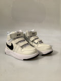 0405NI17 TENIS DE BOTA CASUALES PARA NIÑO COLOR BLANCO NEGRO