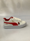 0456PU21 TENIS CASUALES PARA NIÑO COLOR BLANCO ROJO SPIDERMAN