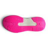 Suela de tenis deportivos Su Favorita en color rosa vibrante con detalles en gris y patrón antideslizante