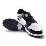 Tenis Su Favorita para joven en charol blanco, negro y azul cielo con diseño urbano y suela de goma resistente