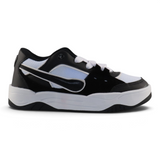 Tenis Su Favorita juveniles negros y blancos con suela chunky de nobuck y malla para uso urbano y deportivo