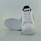 0456PU21 TENIS CASUALES PARA NIÑO COLOR BLANCO MARINO