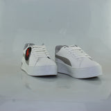 0456PU21 TENIS CASUALES PARA NIÑO COLOR BLANCO GRIS