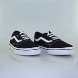 0115VA7 VANS TENIS CASUALES PARA HOMBRE COLOR NEGRO BLANCO