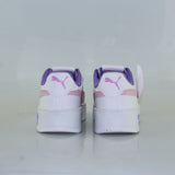 0456PU21 PUMA TENIS CASUALES PARA NIÑA COLOR BLANCO ROSA LILA