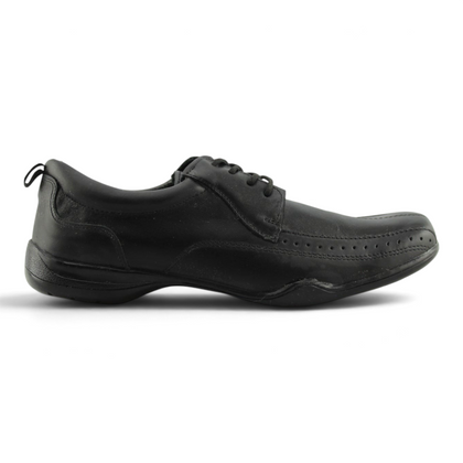 Zapato de vestir para hombre Su Favorita en color negro con diseño clásico y detalles perforados en el lateral