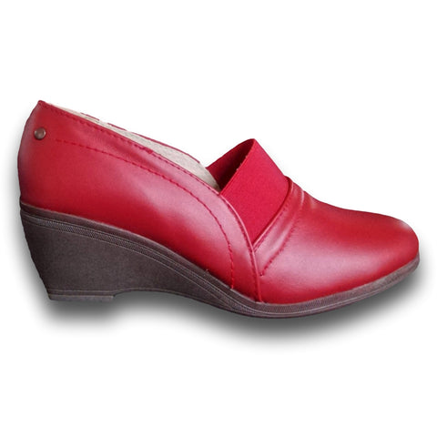Zapatos de tacón cerrado por mayoreo color rojo Mod 0145RO5