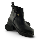 0855ZO5 ZONA ZERO BOTAS PARA DAMA CON BROCHE COLOR NEGRO
