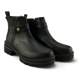0855ZO5 ZONA ZERO BOTAS PARA DAMA CON BROCHE COLOR NEGRO