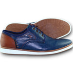 Zapatos Para Hombre De Vestir Estilo 0Mtxal7 Marca Albertts Acabado Fresno Color Azul Cafe S Mayorca