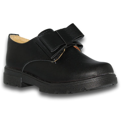 Zapatos Casuales Para Niña Estilo 0001Ki21 Marca Kika Acabado Cabra Color Negro