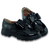 Zapatos Casuales Para Niña Estilo 0003Ki17 Marca Kika Acabado Charol Color Negro