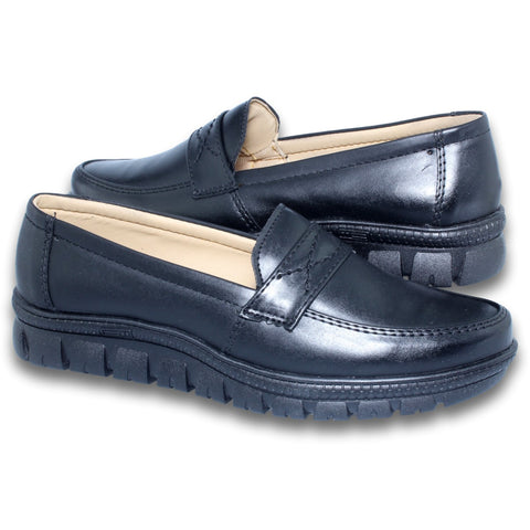 Zapatos Para Mujer De Descanso Comodos. Estilo 0114Ar5 Marca Clasben Acabado Piel Color Negro