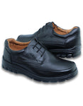 Zapatos Escolares para niño por mayoreo Piel Color negro MOD. 0133Hu21