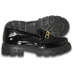 Zapatos Casuales Para Mujer Estilo 0200Te5 Marca Terrafirme Acabado Charol Color Negro